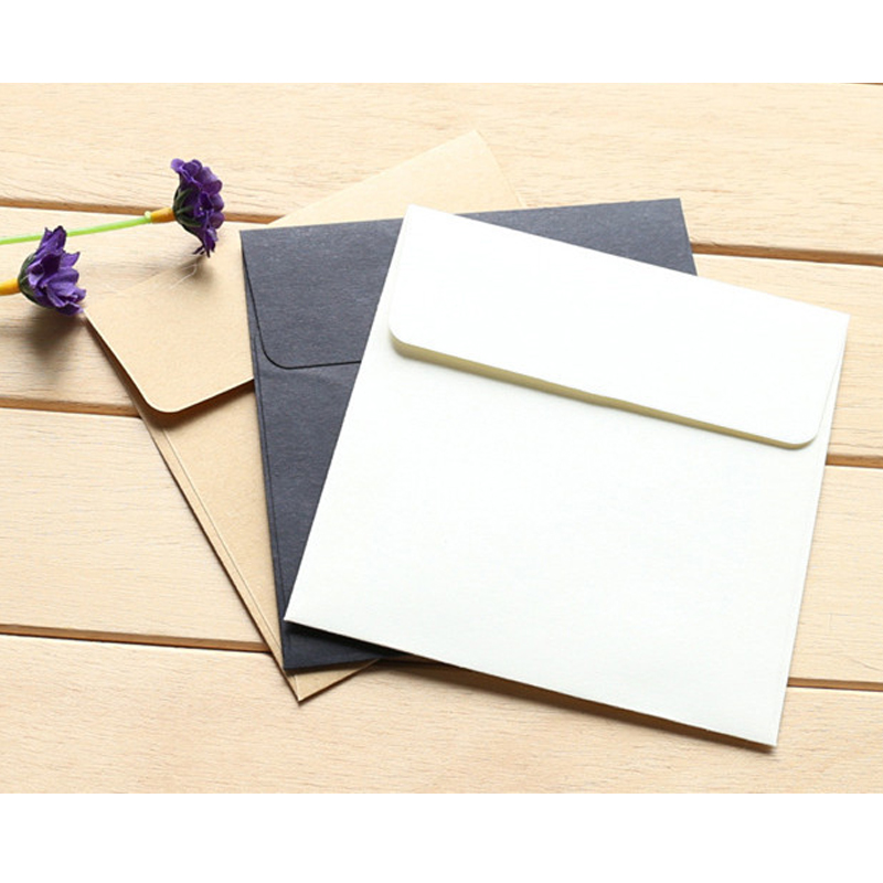 Letter Envelope Kraft - คุณภาพสูง 10 ชิ้น/ล็อต มินิ 10 ซม.*10