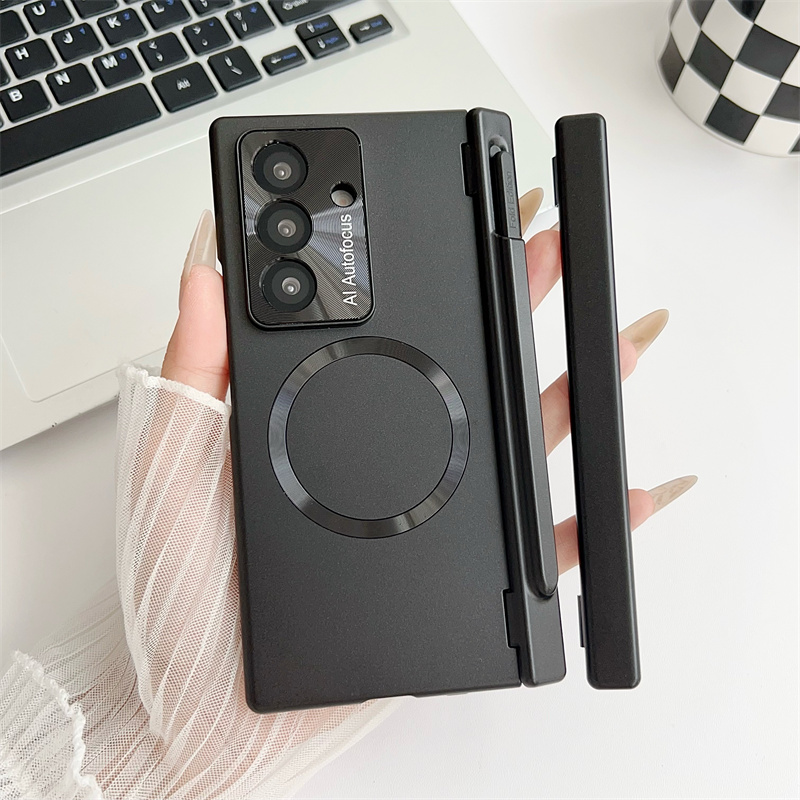Stationery Supply - เคสโทรศัพท์แบบแม่เหล็กพร้อมปากกาสัมผัส สำหรับ Samsung Galaxy Z Fold