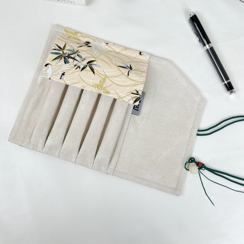Pencil Case Large - Retro สไตล์จีนปากกาผ้าม่าน Handmade โฮมเมดปากกากระเป๋าขนาดใหญ่ความจุกระเป๋าปากกา 5 +
