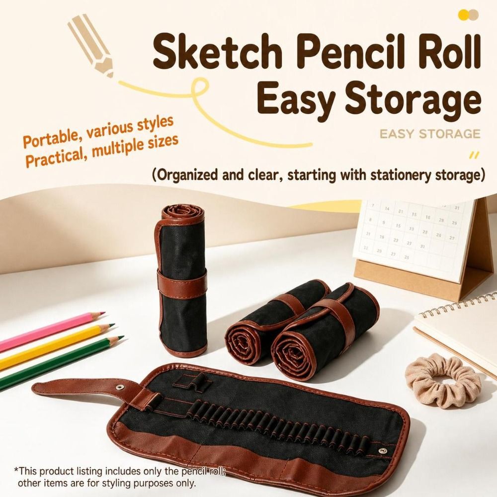 กล่องดินสอแบบม้วนได้ 24/36/48/ - Pencil Case Large บทวิจารณ์และราคา