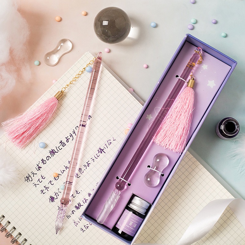 ชุดปากกาแก้วสำหรับเขียนพู่กันจ - Fountain Pen Ink บทวิจารณ์และราคา