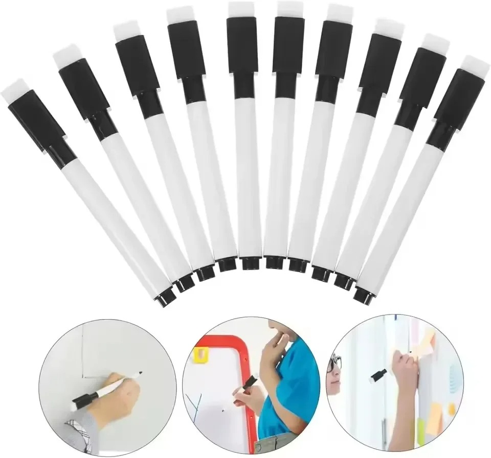ปากกาไวท์บอร์ดแม่เหล็กสีดำพร้อ - Whiteboard Marker Set บทวิจารณ์และราคา