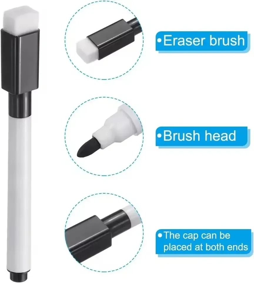 ปากกาไวท์บอร์ดแม่เหล็กสีดำพร้อ - Whiteboard Marker Set บทวิจารณ์และราคา