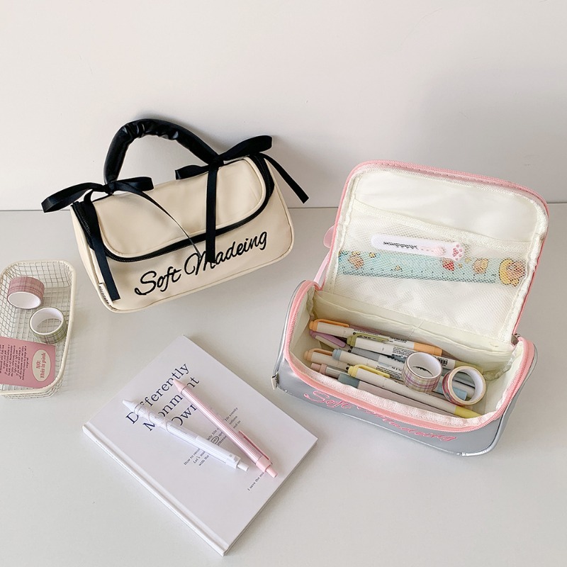 เกาหลีแฟชั่นสบายๆความจุขนาดใหญ - Pencil Case Large บทวิจารณ์และราคา