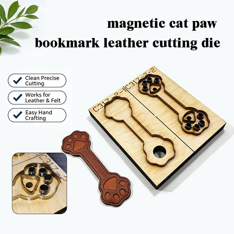 แม่พิมพ์ตัดหนังรูปกรงเล็บแมว C - Bookmark Magnetic Clip บทวิจารณ์และราคา