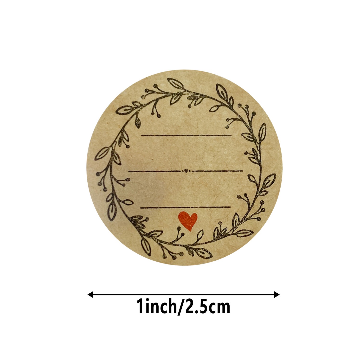 500 ชิ้น/ม้วน 1 นิ้วสติกเกอร์ก - Letter Envelope Kraft บทวิจารณ์และราคา