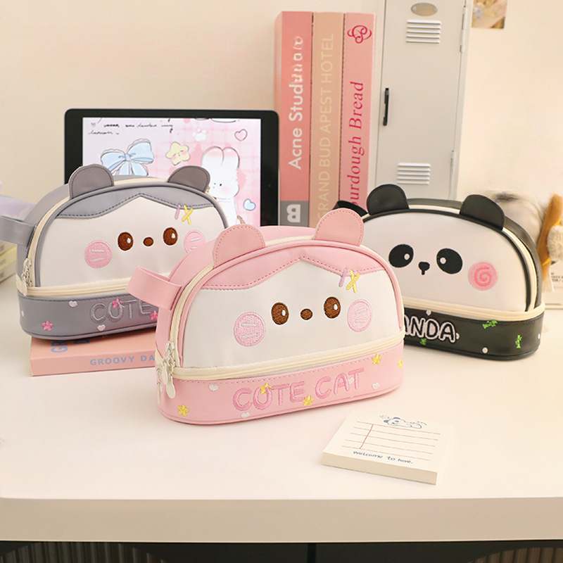 ความจุขนาดใหญ่กระเป๋าดินสอกันน - Pencil Case Large บทวิจารณ์และราคา