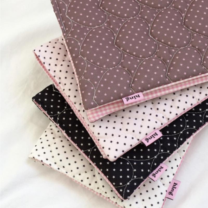 ปกสมุด A5 ลายจุด ผ้าฝ้ายควิลท์ - Notebook Dotted A5 บทวิจารณ์และราคา
